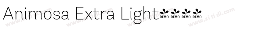 Animosa Extra Light字体转换
